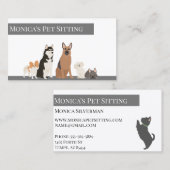 Pet Sitting Dogs Training Grooming Daycare Visitekaartje (Voorkant / Achterkant)