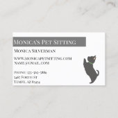 Pet Sitting Dogs Training Grooming Daycare Visitekaartje (Achterkant)
