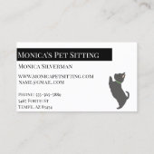 Pet Sitting Dogs Training Grooming Daycare Visitekaartje (Achterkant)