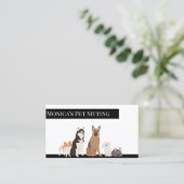 Pet Sitting Dogs Training Grooming Daycare Visitekaartje (Staand voorkant)