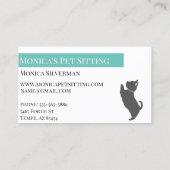 Pet Sitting Dogs Training Grooming Daycare Visitekaartje (Achterkant)
