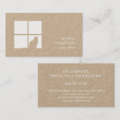 Pet Sitting | Groomdiensten Unieke moderne Kraft Visitekaartje (Voorkant / Achterkant)