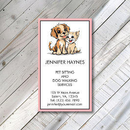 Pet Sitting Huisdier Hond Walking Services Schatti Visitekaartje