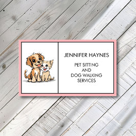 Pet Sitting Huisdier Hond Walking Services Schatti Visitekaartje