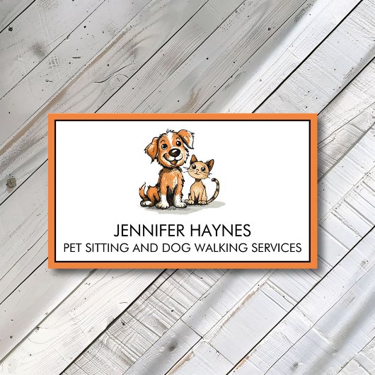 Pet Sitting Huisdier Hond Walking Services Schatti Visitekaartje