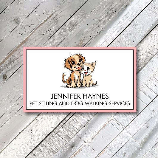 Pet Sitting Huisdier Hond Walking Services Schatti Visitekaartje