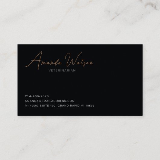 Pet Sitting, Huisdierenwinkel, dierenkliniek, Dier Visitekaartje (Voorkant)