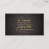 Pet Sitting Monogram Gold Pet Paw Pet Care Visitekaartje (Achterkant)