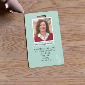 Pet Sitting Paw Print Photo Identification Badge