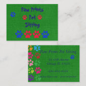 Pet Sitting Pet Care Thed Visitekaartje (Voorkant / Achterkant)