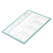 Pet Sitting Schedule Notitieblok (Schuin)