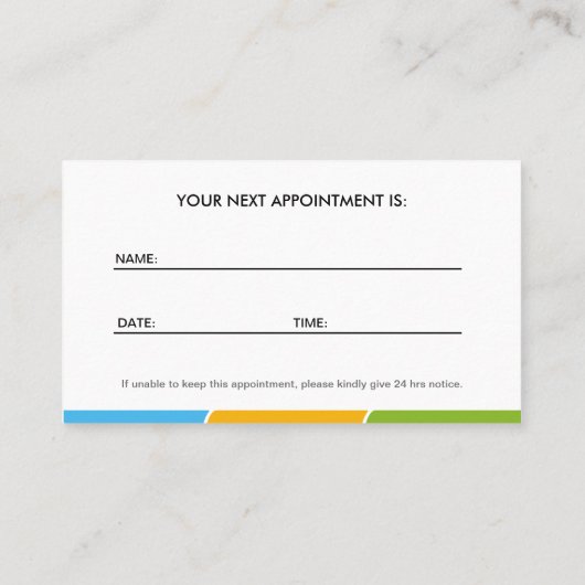 Pet Sitting Service Afspraakkaart Afsprakenkaartje (Achterkant)