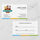 Pet Sitting Service Afspraakkaart Afsprakenkaartje (Voorkant / Achterkant)