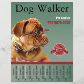 Pet Sitting Service Dog Walker Business Flyer Ad (Voorkant)
