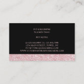 Pet Sitting Service Paw Groomer Veterinary Visitekaartje (Achterkant)