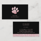 Pet Sitting Service Paw Groomer Veterinary Visitekaartje (Voorkant / Achterkant)