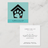 Pet Sitting Service Pet Care Square Visitekaartje (Voorkant / Achterkant)