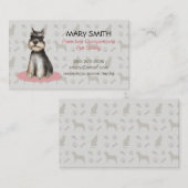 Pet Sitting Service Visitekaartje met Siamese Cat (Voorkant / Achterkant)