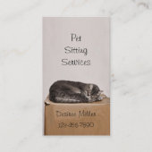 Pet Sitting Services Cat Grooming Dog Walking Visitekaartje (Voorkant)