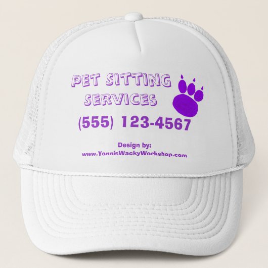Pet Sitting Services Pauw Print (Voorkant)