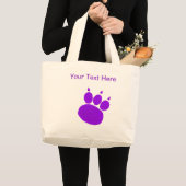 Pet Sitting Services Pauw Print Grote Tote Bag (Voorkant (product))