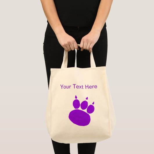 Pet Sitting Services Pauw Print Grote Tote Bag (Voorkant (product))