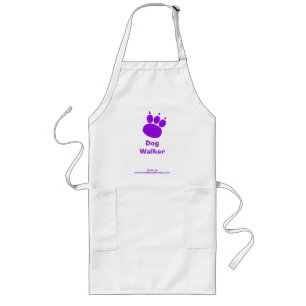 Pet Sitting Services Pauw Print Lang Schort