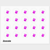 Pet Sitting Services Pauw Print Ronde Sticker (Vel)