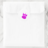 Pet Sitting Services Pauw Print Ronde Sticker (Tas)