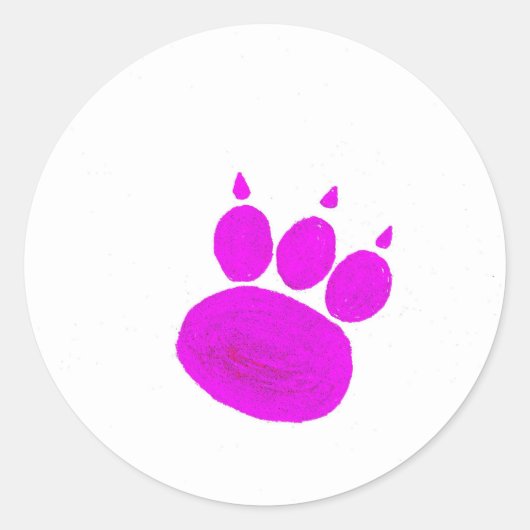 Pet Sitting Services Pauw Print Ronde Sticker (Voorkant)