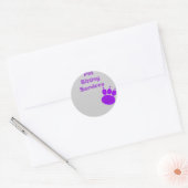 Pet Sitting Services Pauw Print Ronde Sticker (Envelop)