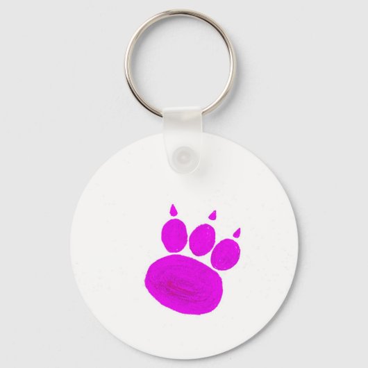 Pet Sitting Services Pauw Print Sleutelhanger (Voorkant)