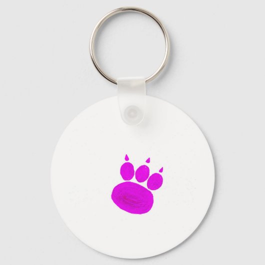 Pet Sitting Services Pauw Print Sleutelhanger (Voorkant)