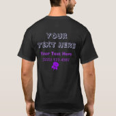 Pet Sitting Services Pauw Print T-shirt (Achterkant)