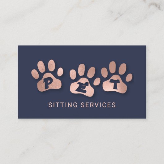Pet Sitting Services Roos Gold & marine Visitekaartje (Voorkant)