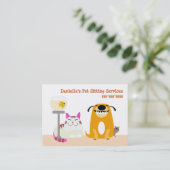 Pet Sitting Services Visitekaartje (Staand voorkant)