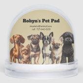 Pet Sitting Snow Globe Sneeuwbol (Voorkant)