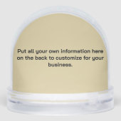 Pet Sitting Snow Globe Sneeuwbol (Achterkant)