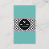 PET SITTING strips Klantenkaartje (Achterkant)