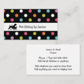Pet Sitting Stylish Sjabloon Design Visitekaartje (Voorkant / Achterkant)