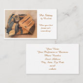 Pet Sitting Unique Cat Visitekaartje (Voorkant / Achterkant)