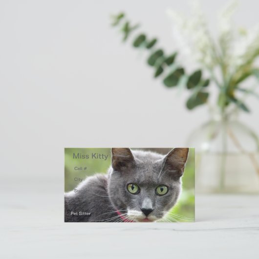 Pet Sitting Visitekaartje (Staand voorkant)