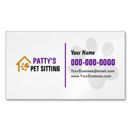 Pet Sitting Visitekaartje Magnet Magnetisch Visitekaartje