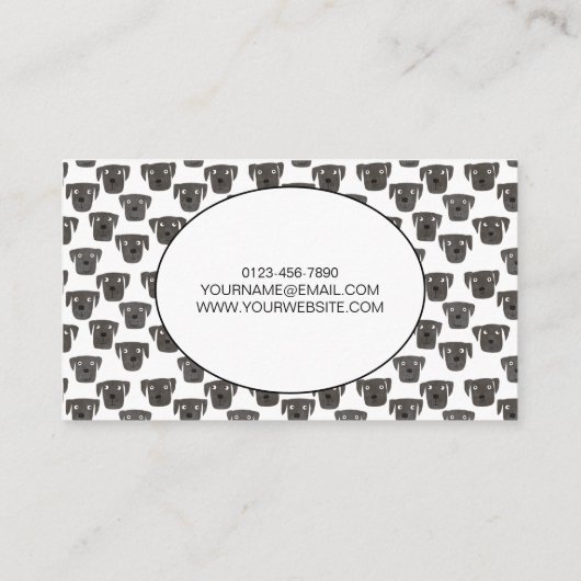 Pet Sitting Waterverf Dog Visitekaartje (Achterkant)