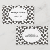 Pet Sitting Waterverf Dog Visitekaartje (Voorkant / Achterkant)
