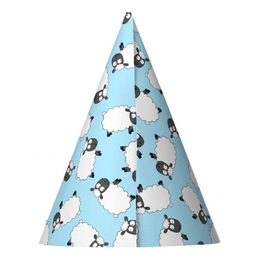 Pet Sjeep Birthday Party Cute Cartoon Party Feesthoedjes (Achterkant)