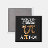 Pet Snake Wiskunde Pi Day Python Magneet (Voorkant / Achterkant)