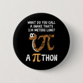 Pet Snake Wiskunde Pi Day Python Ronde Button 5,7 Cm (Voorkant)