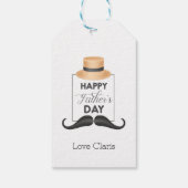 Pet snor Vaderdag Gift Label Cadeaulabel (Achterkant)