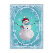 Pet SNOWMAN, SCARF & SNEEUW door SHARON SHARPE